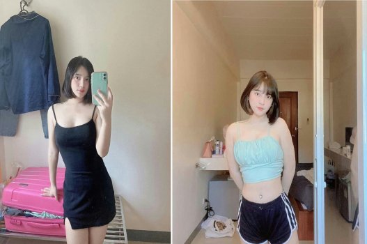 Cô nàng tóc ngắn dễ thương lén lút với đồng nghiệp